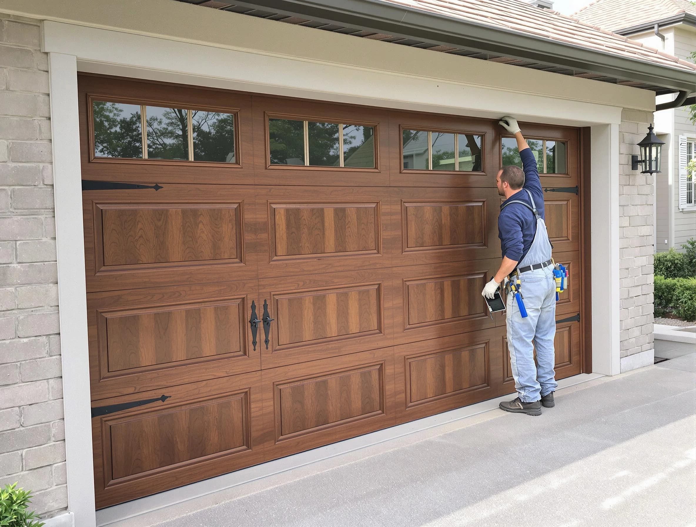 Custom garage door showcase by Mapleton Garage Door Repair in Mapleton