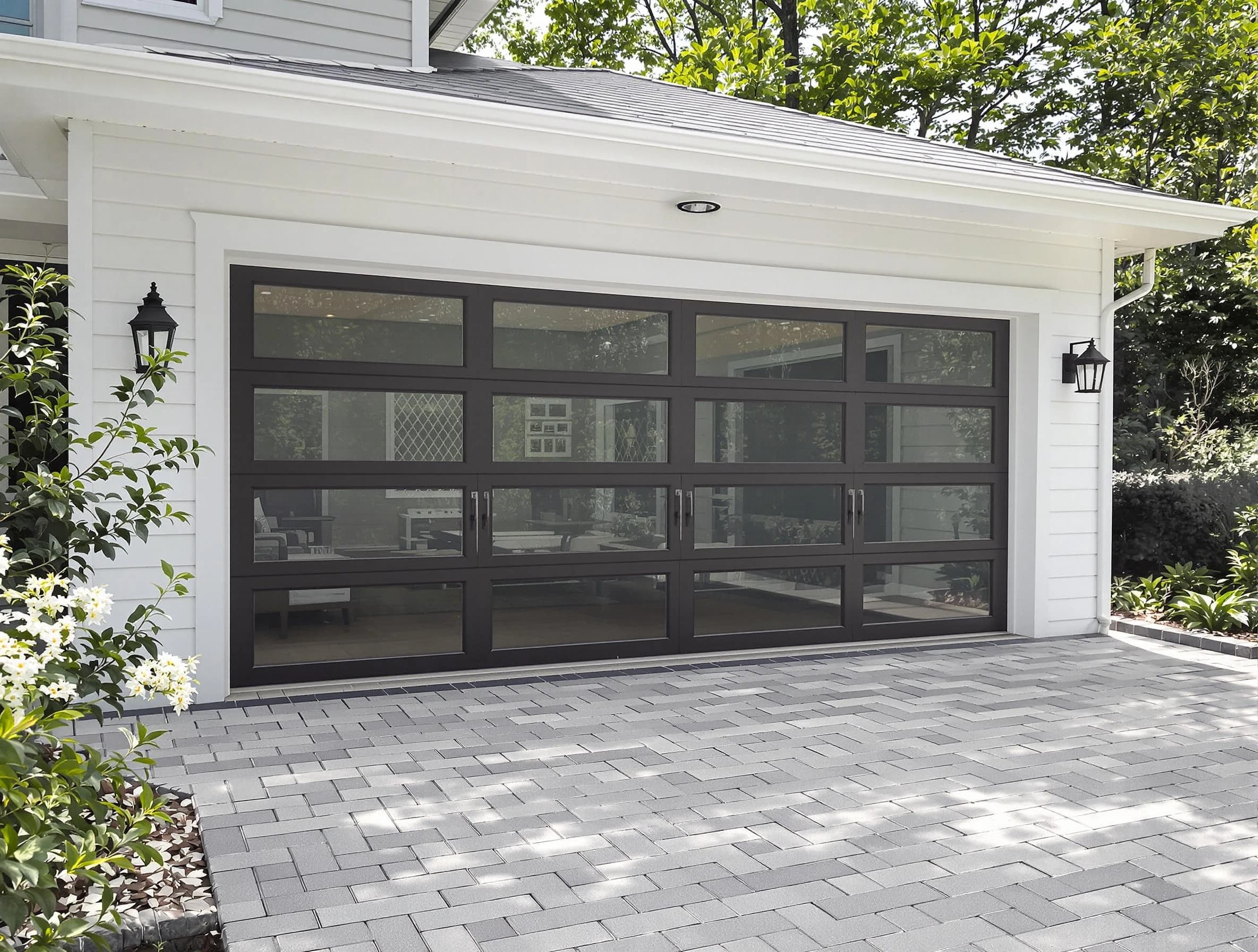 Mapleton Garage Door Repair design specialist presenting custom garage door options to Mapleton homeowner