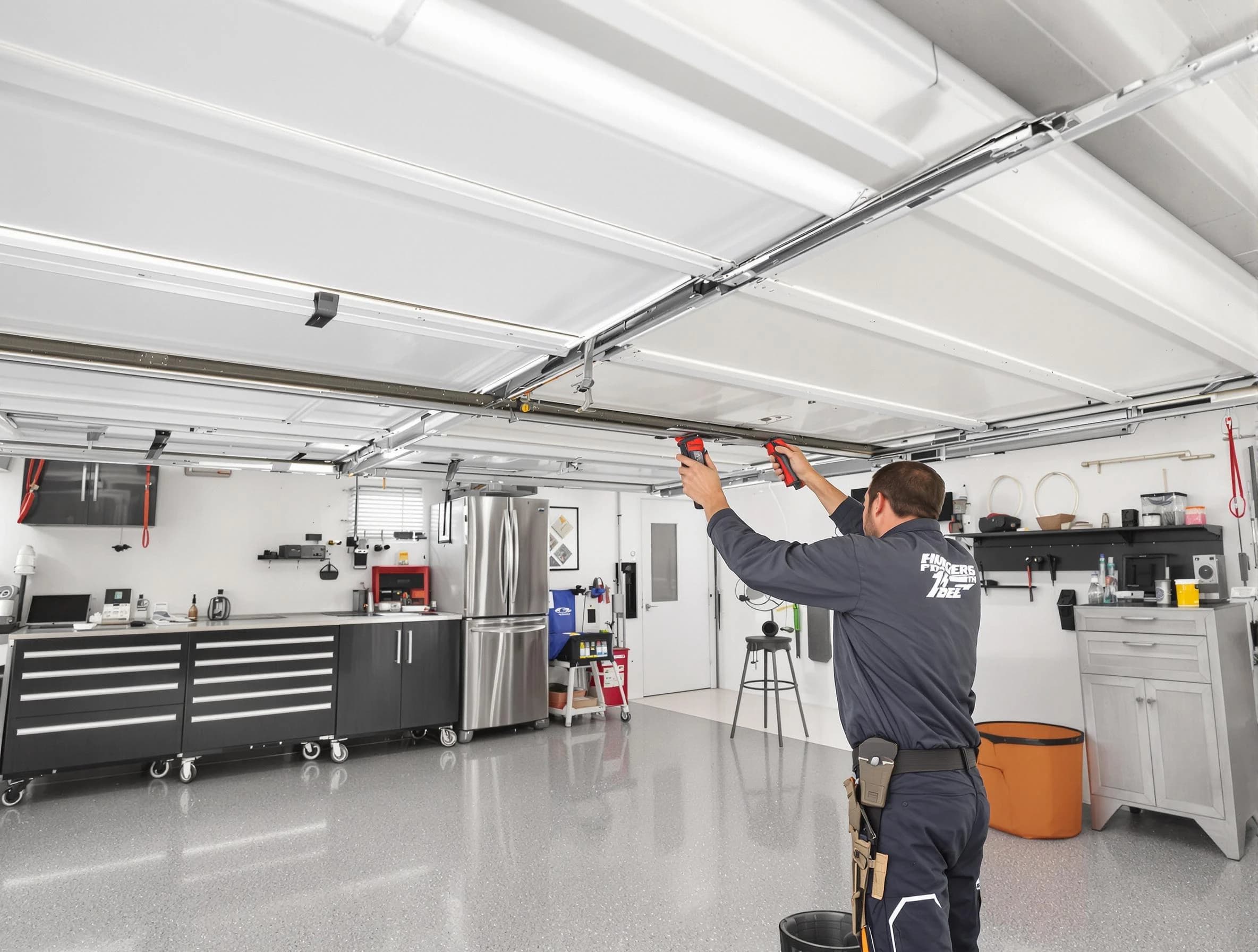 Overhead garage door repair service by Mapleton Garage Door Repair in Mapleton
