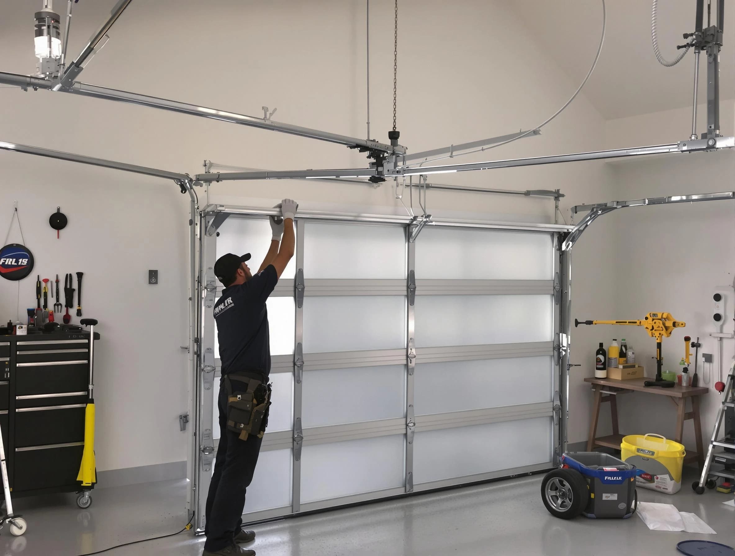 Mapleton Garage Door Repair certified team performing precision garage door installation in Mapleton