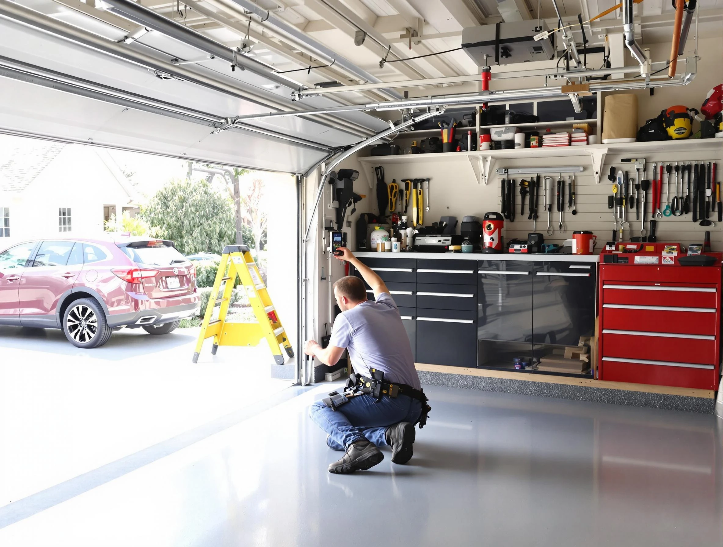 Local garage door repair service by Mapleton Garage Door Repair in Mapleton
